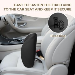 Lumbar Support Pillow for Car, Memory Foam Lower Back Support for Driving, Er…