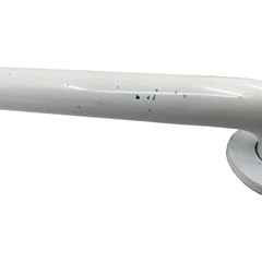 White Powder Coated Steel Grab Bar for Bath and Shower Safety 18 Inches WF447