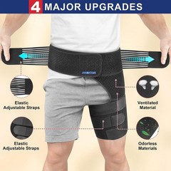 Breathable Hip Compression Sleeve – Eco-Friendly, Odor-Resistant Pain Relief