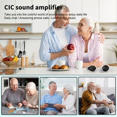 Rechargeable Digital Invisible Hearing Amplifier Sound Collector Touch Control