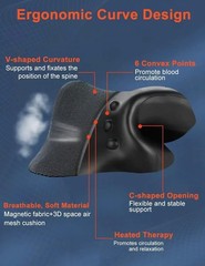 Estirador De Cuello Para Aliviar El Dolor Almohada Calentada Tracción Cervical