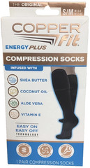 Copper Fit Energy Plus Compression Socks 1 PAIR S/M. M6-9/ W 7-10