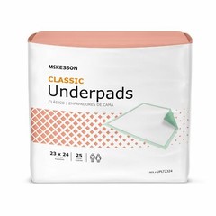 McKesson Lite Underpad, 23“ X 24“, Light Absorbency, Case of 200