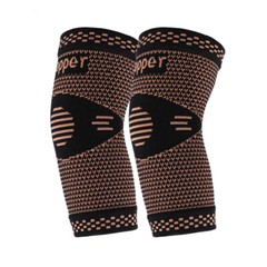 Copper Elbow Brace Compression Sleeve Support Arthritis Tendon Joint Wrap Pain