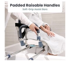 Sliding Shower Chair Tub Transfer Bench with Swivel Seat Bench for Elderly 360.