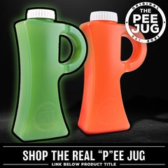 The Original Pee Jug – 2011mL (68oz) Leak & Spill-Proof Portable Green