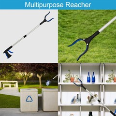 32Inch Foldable Pickup Tool Reaching Aid Rotatable Rubber Gripper E0W4