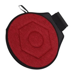 Round Car Cushion 360 Degrees Rotating Geometric Rhombic Shape Portable Rotating