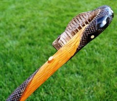 COBRA Hand Carvin Canes Walking Sticks Wooden Unique Handmade Cane Vintage Gift