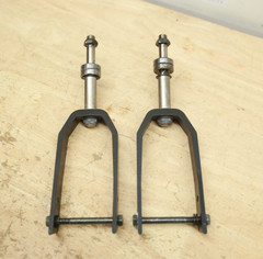 PAIR 8″ Caster Wheel Tire FORKS for Quickie Tilt-In-Space Wheelchairs – Iris