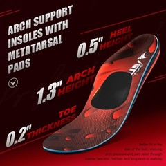 VALSOLE 250+ lbs Plantar MEN 15-15 1/2 | WOMEN 17-17 1/2–(327mm), Red