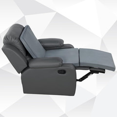 3-In-1 Recliner Seat Cushion with Lumbar Support Pillow & Footrest, Multi-Functi