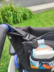 Wheelchair organizer waterproof accessories with animals + pill box as a gift
