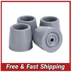 4PCS Walker Tips 1 1/8 “ Heavy Duty Replacement Rubber Tips for Walkers, Commod