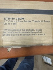 RUEDAMANN Threshold Ramp 2inch Rise Rubber Anti-Slip Black 2200lb ADA