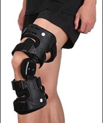 Komzer OA Unloader Knee Brace Adjustable Medical Grade Universal Left Black