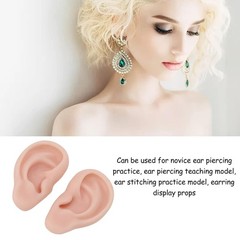 Silicone Ear Model 1 Pair Soft Model, Human Flexible Fake Ear…