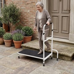 Bed Step Stool With 5 Leg And Adjustable Handle For Elderly 30.31*11.81 in