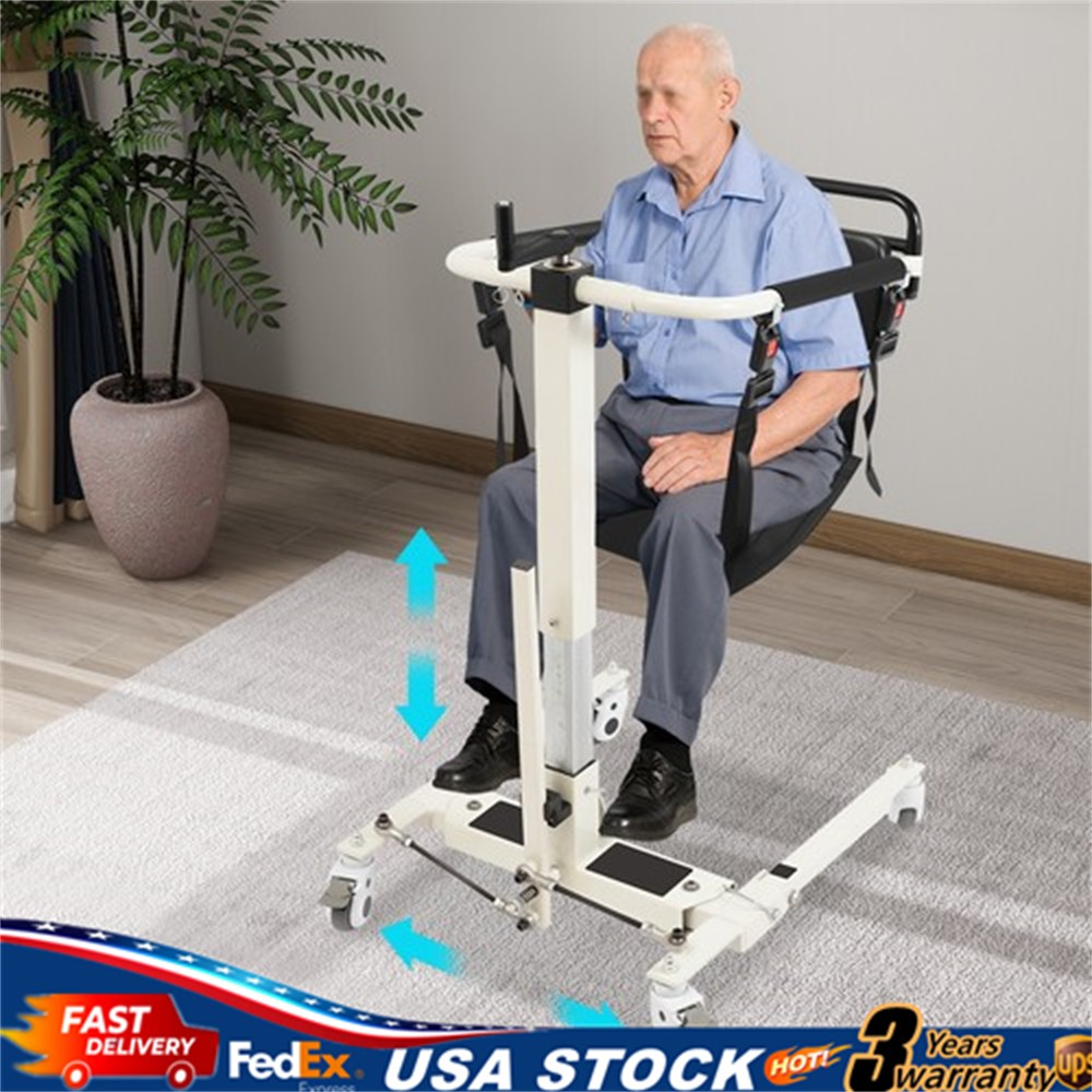 265 lbs Patient Lift Transfer Chair Portable Patient Lift Wheelchair for Elderly
