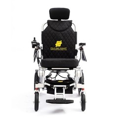 Lightweight Reclining Back Foldable Electric Wheelchair with Remote Controller