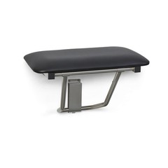 Seachrome 24″ x 15″ Black Padded Folding Shower Seat Wall Mount ADA Bench Seat