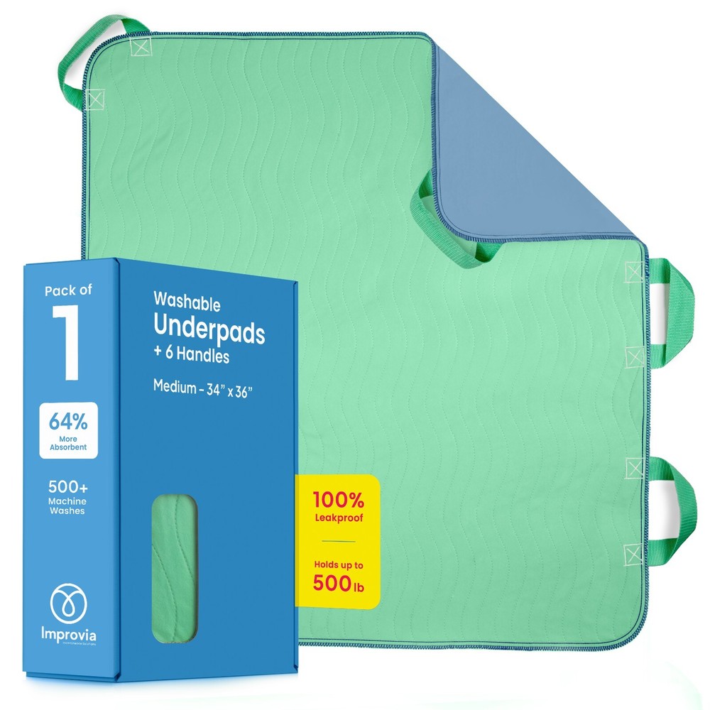 Pack of 1 Positing Underpads – 34″ x 36″ – Medium