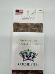 Celeste Stein Therapeutic Compressions Knee Length Women’s Socks -Butterflies
