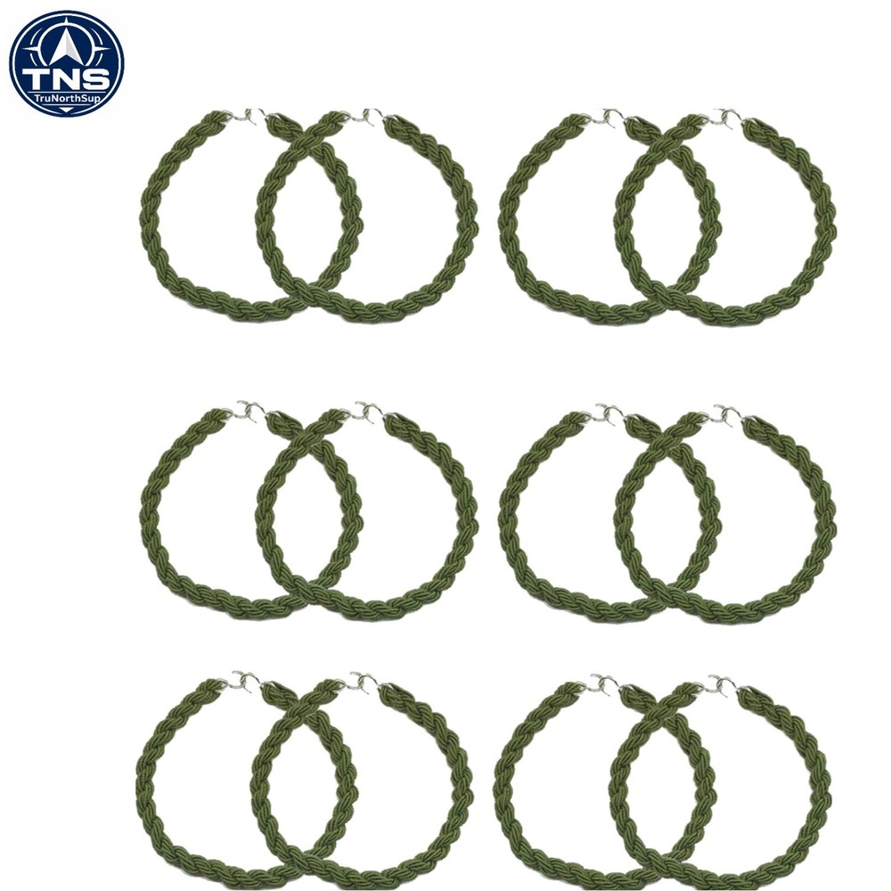Janegio Military Boot Straps Elastic Garters 12 Pack Trouser Blousing Hooks