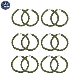 Janegio Military Boot Straps Elastic Garters 12 Pack Trouser Blousing Hooks