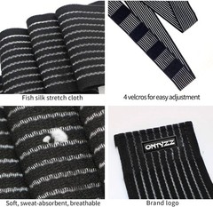 Adjustable Calf Compression Bandage Support Knee Wraps Elastic Sports Knee Ba…