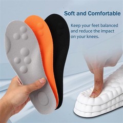 Insoles for Men and Women Cloud Like Sole Inserts US-Women-5-8-Orange, Yellow