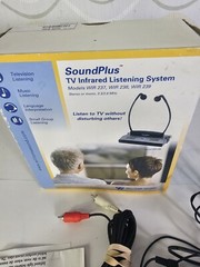 SoundPlus TV Infrared Listening System Model WIR 238 Under-the-Chin Receiver