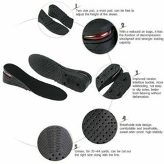 5cm Air Cushion Height Increase Heel Shoes Insoles Inserts Taller Lift Pad
