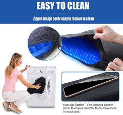 Gel Seat Cushion for Long Sitting Pressure Super Large – 19x18x1.65inch, Blue