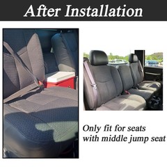 #69C Dark Cloth Driver Side Bottom Replacement Seat Covers Compatible Gray
