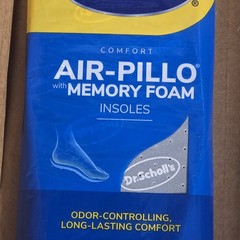 Dr Scholls Air Pillo Memory Foam Insoles Mens 7-13 Womens 5-10 Trim To Fit New
