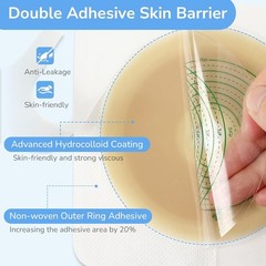 Hydrocolloid Skin Barrier 10pcs – Non-Woven, Cut-to-Fit for Comfort and Security