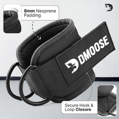 DMoose Ankle Strap for Cable Machine – Padding, Ideal for Glute Workouts