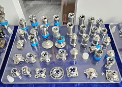 Prosthetic 75mm Pyramid Sliding Double Connector Stainless Steel Adapter
