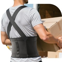 Work Back Brace for Men & , Adjustable Lower Back Belt for Sciatica, Herniate…