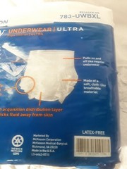 McKesson Stay Dry Underwear Ultra 783-UWBXL XL 58″-68″ 14 Count