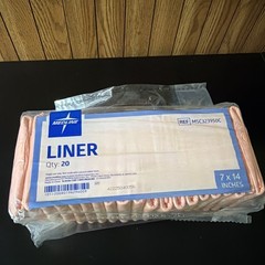 Medline-MSC323950C-Contoured Incontinence Liners 1 PACK OF 20 LINER 7 X 14