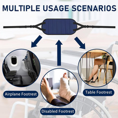 2 Pcs Wheelchair Leg Rest Footrest Hammock Adjustable Footrest Hanging Foot Slin