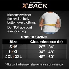 X-Back Brace for Lower Back Pain, Lumbar Support, Large/XLarge (34″-48″)