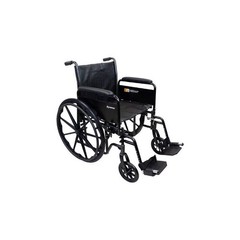 FIRST VOICE MDS806300D Wheelchair,Standard,300 lb,18″ Seat W 4EKE3