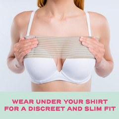 Breast Implant Stabilizer Band I Post Surgery Breast Band Chest Compression Wrap