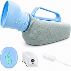 Male Urinal 1200ml Soft Silicone Opening Portable Spill-Proof Bedside – Easy