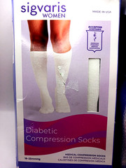 Sigvaris Women Diabetic Compression Socks ~Med- Large – New