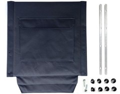 Universal Wheelchair Replacement Back 16″x17″ Nylon Fabric with Storage Bag & Ha