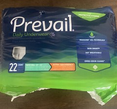 Prevail Daily Underwear Extra Absorbency Youth/Small Adult Diapers (22 Count)